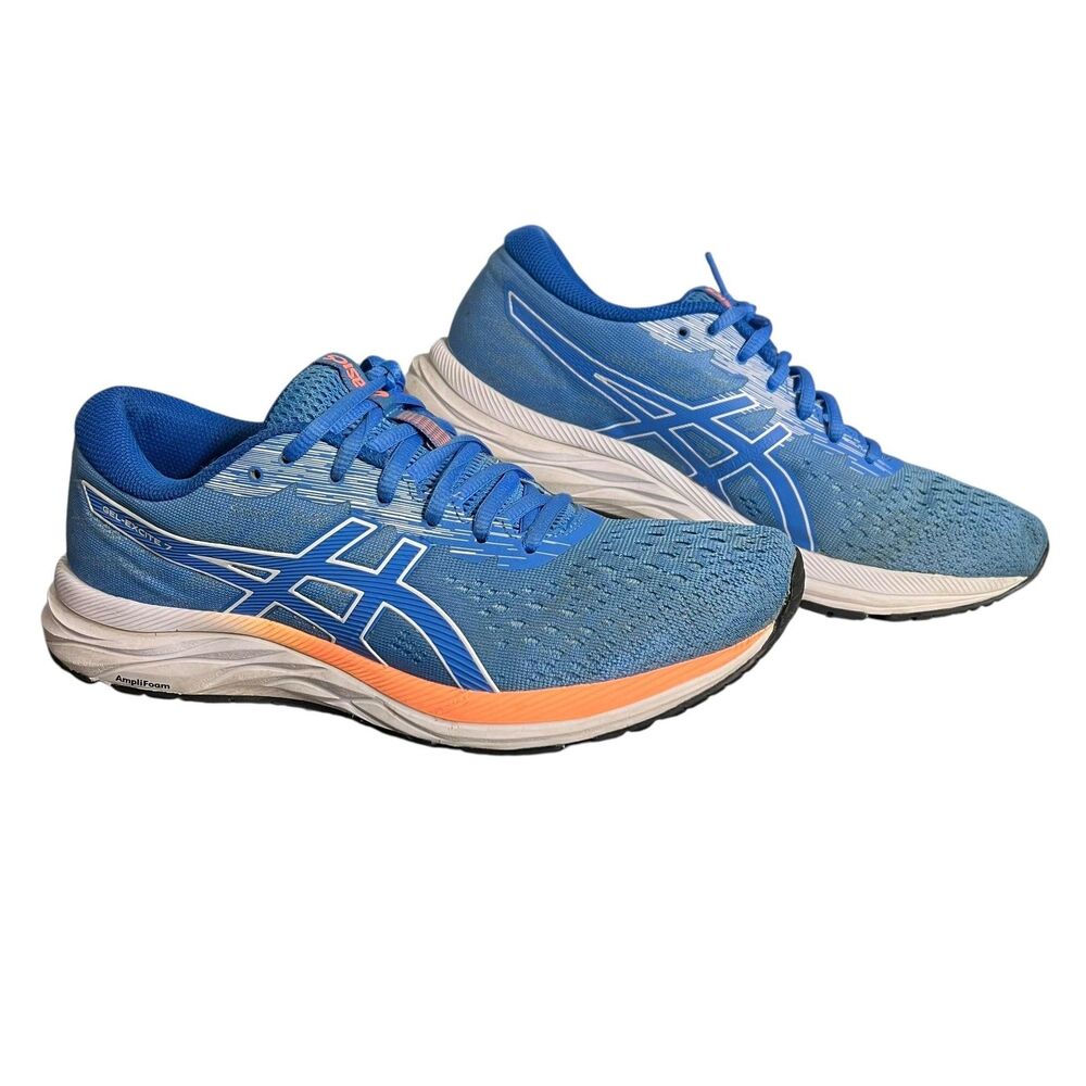 ASICS Gel-Excite 7 Shoes Womens Size 10 Blue Orange Running 1012A562 Sneakers